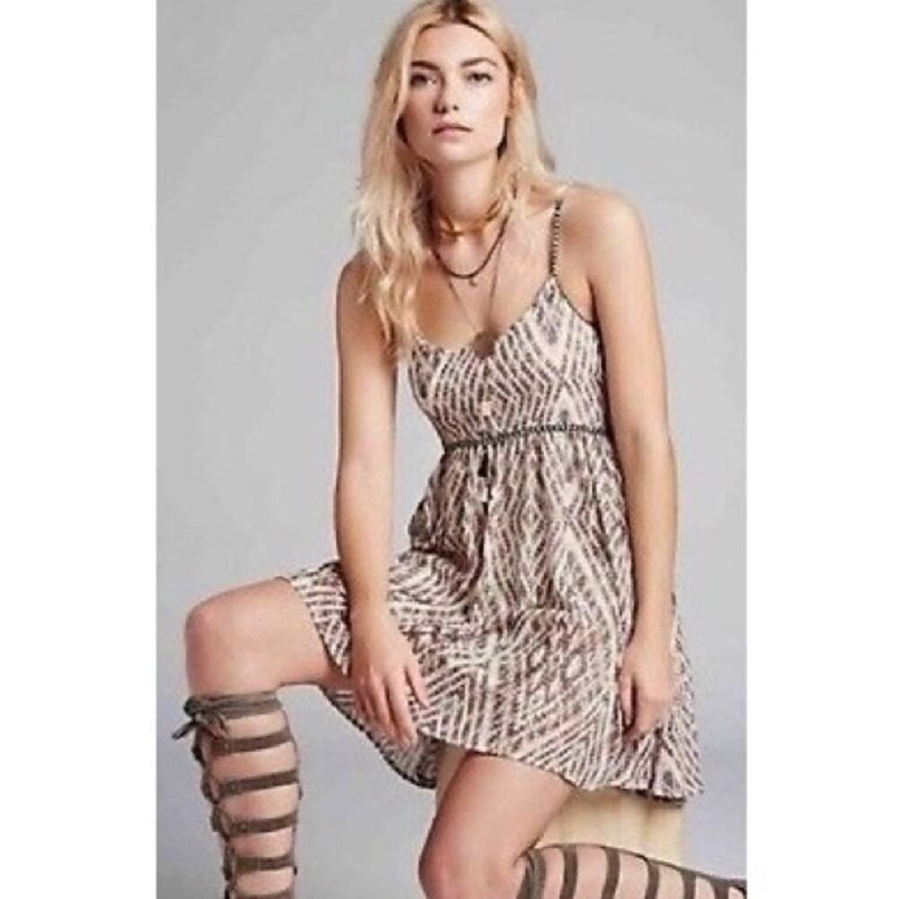 Free People Periscope In The Sky Chiffon Babydoll Dress Size XS Festival